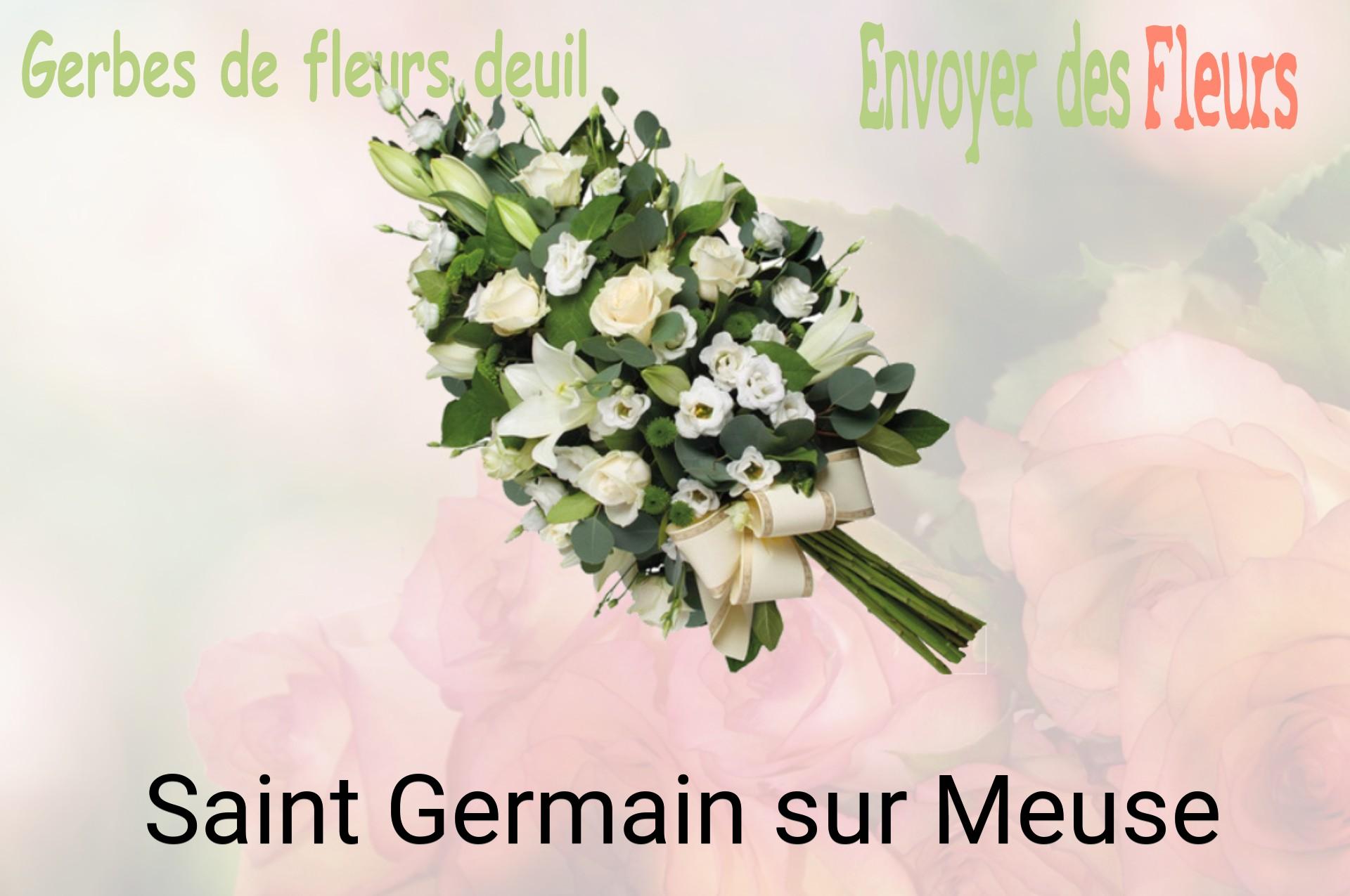Gerbe de fleurs de deuil livrée à Saint-Germain-sur-Meuse